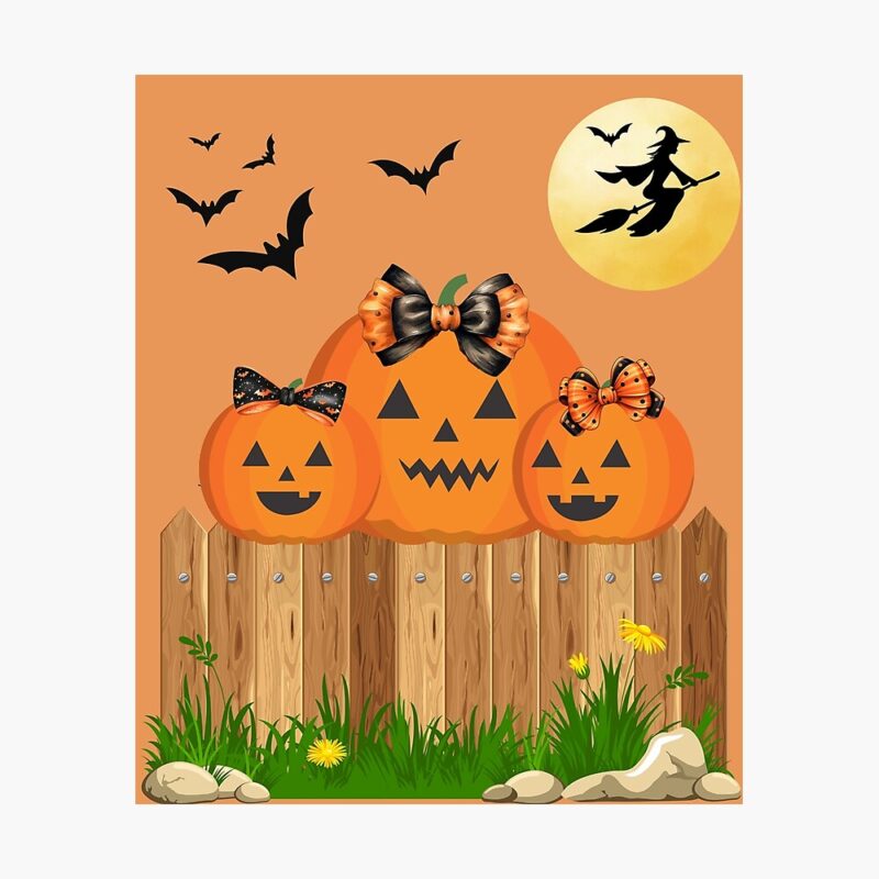 Pumpkins on Fence - Mugs and Duds
